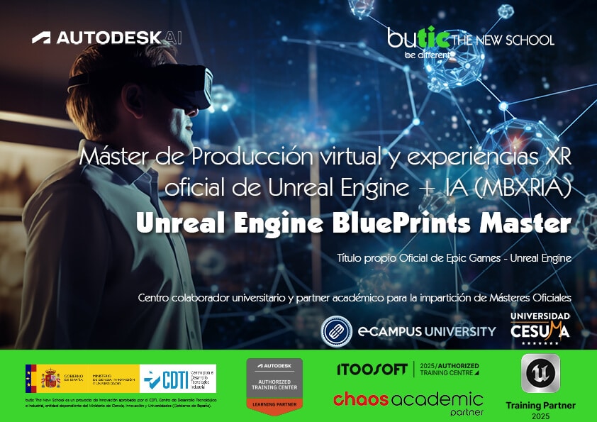 Máster de Producción virtual y experiencias XR oficial de Unreal Engine