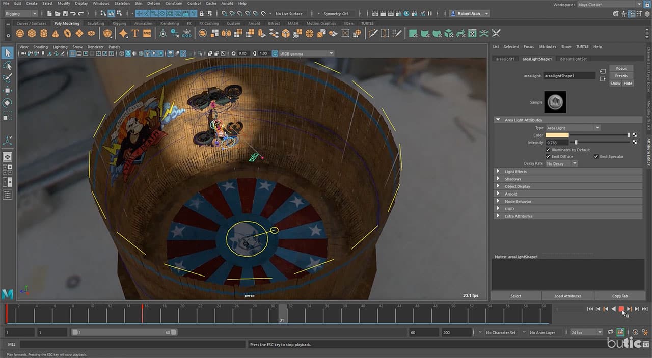 Autodesk Maya 2019 - Cached Playback - reviewing content in 3D environment