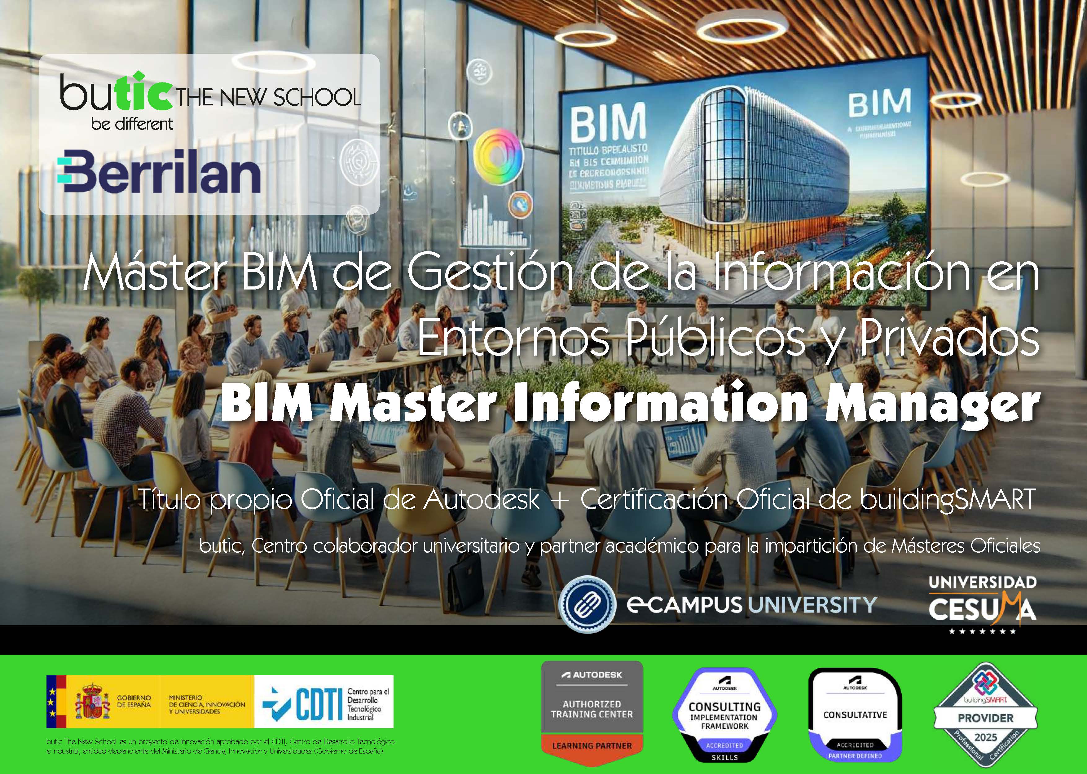 Plan de Estudios Máster BIM de Gestión de la Información