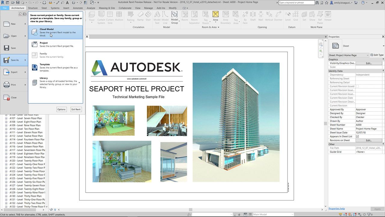 Autodesk Revit 2019.2 - Cloud Models for Revit