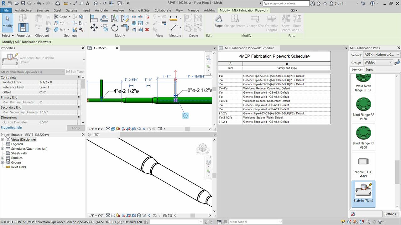 Autodesk Revit 2019.2 - Fabrication modeling enhancements