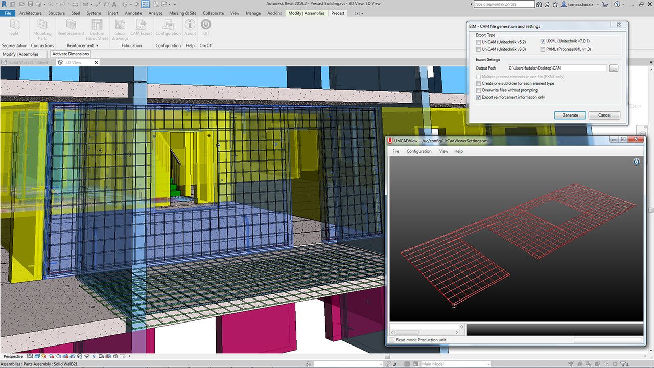 Autodesk Revit 2019.2 - Unitechnik UXML 7.0