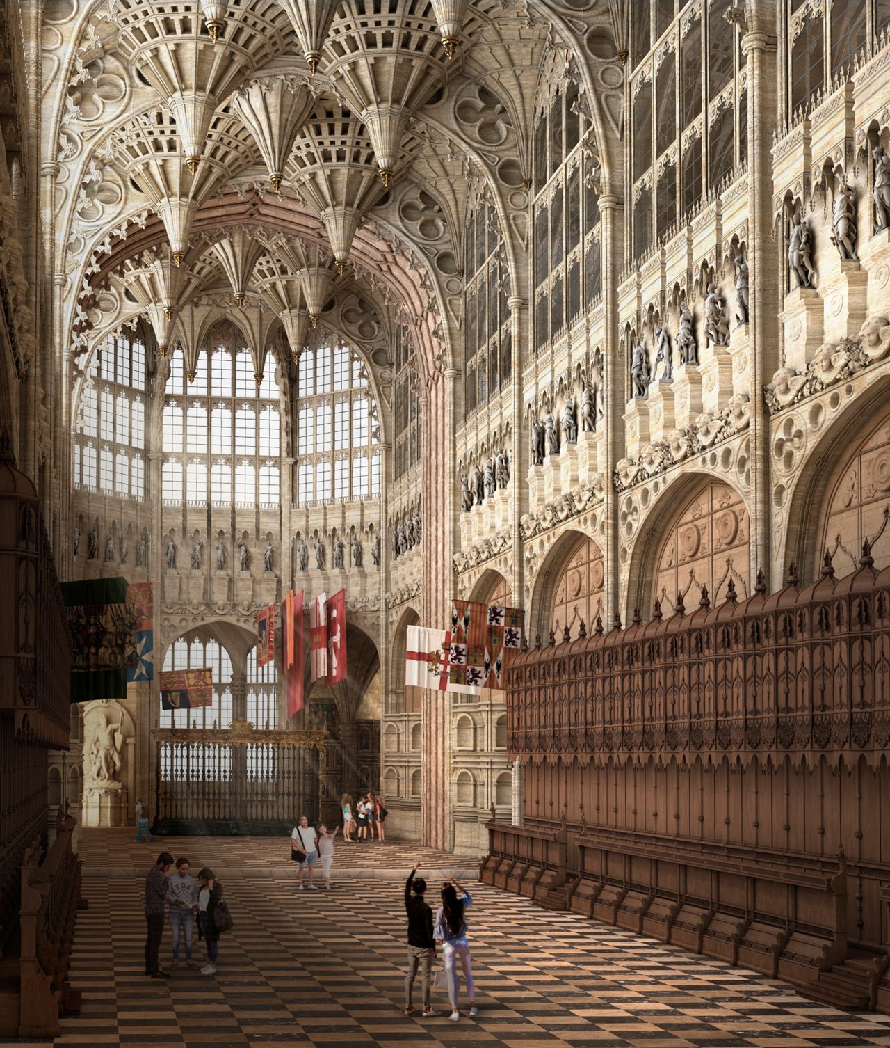 Canaletto-Henry-VII-Chapel-3D
