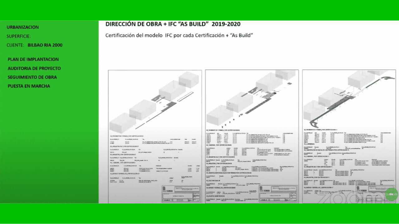 dirección de obra IFC As Build