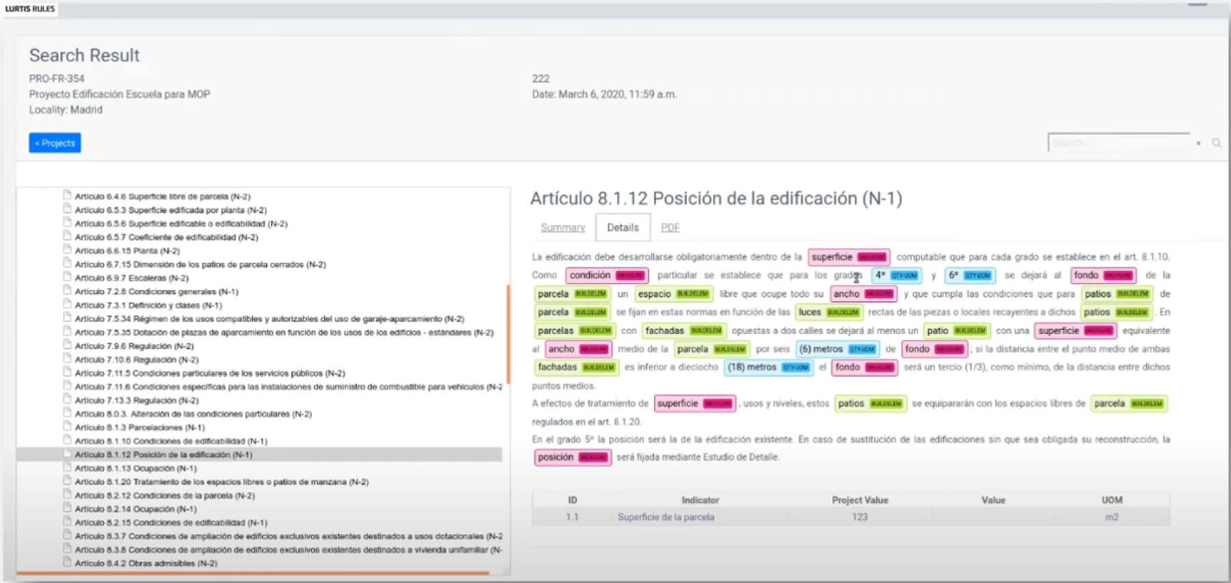 Procesamiento de documentación