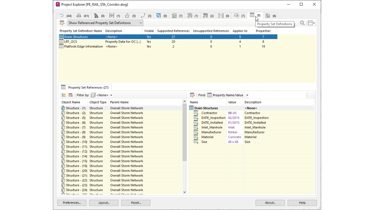 Novedades-Autodesk-Civil-3d-2024-Project-Explorer