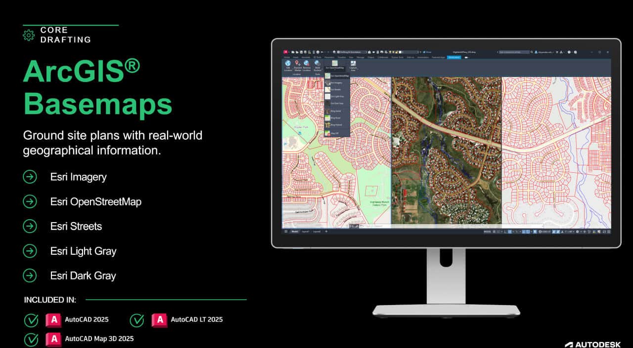 AutoCAD-2025-arcGIS