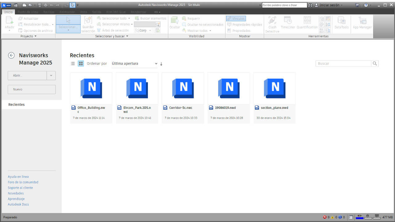Autodesk-Navisworks-2025-pantalla-inicio
