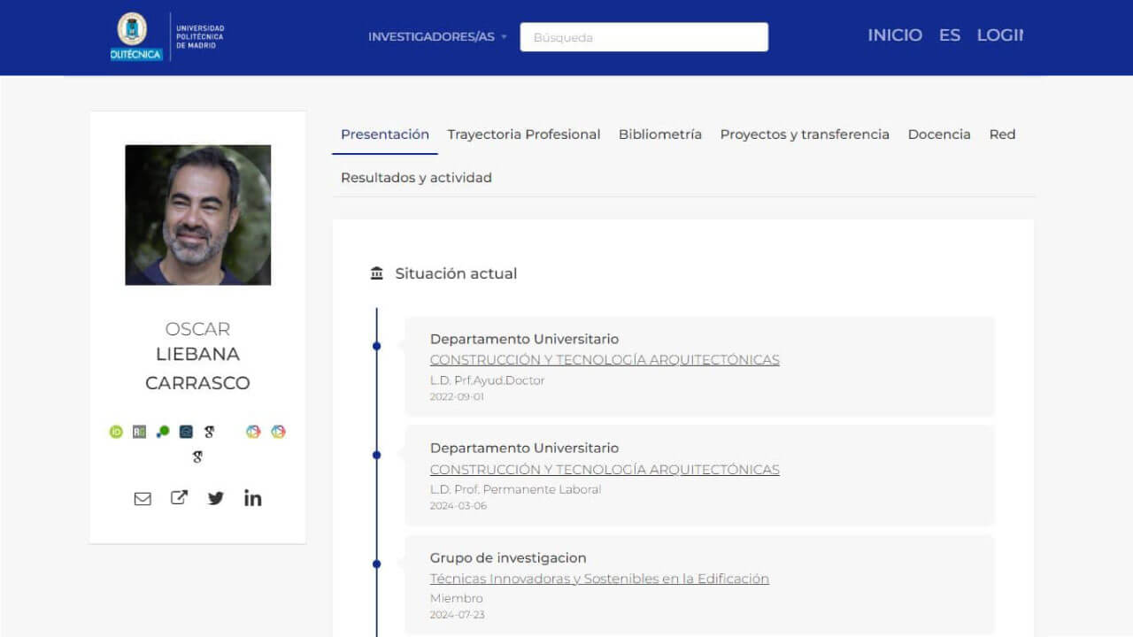 ÓSCAR LIÉBANA CARRASCO - Portal Científico UPM