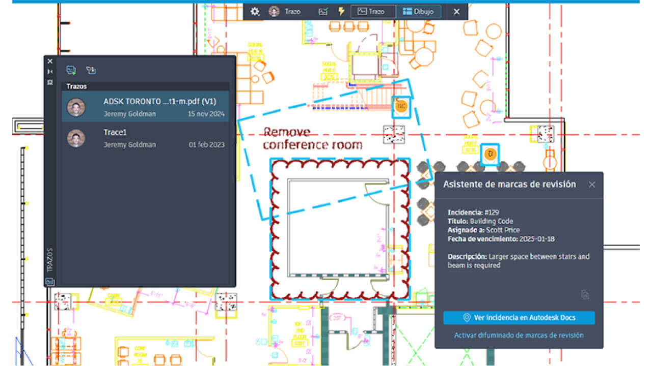 AutoCAD 2026 marcas de revisión