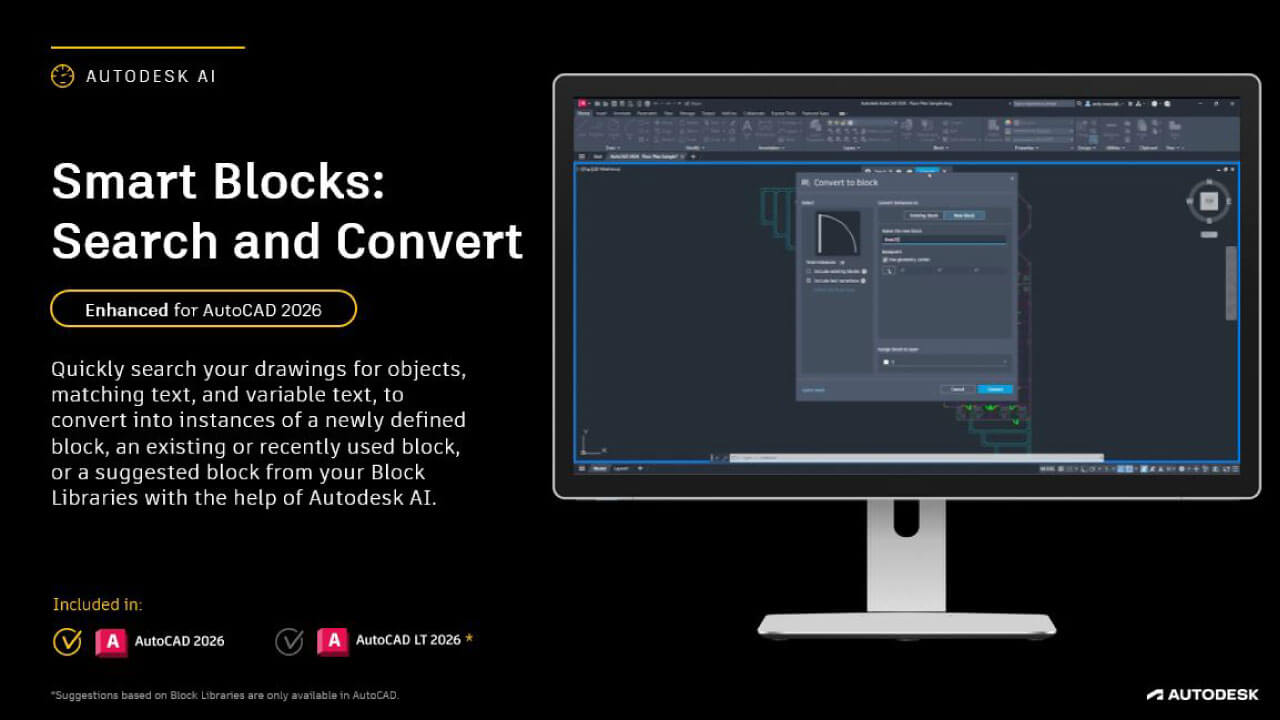 Autodesk AutoCAD 2026 Smart blocks