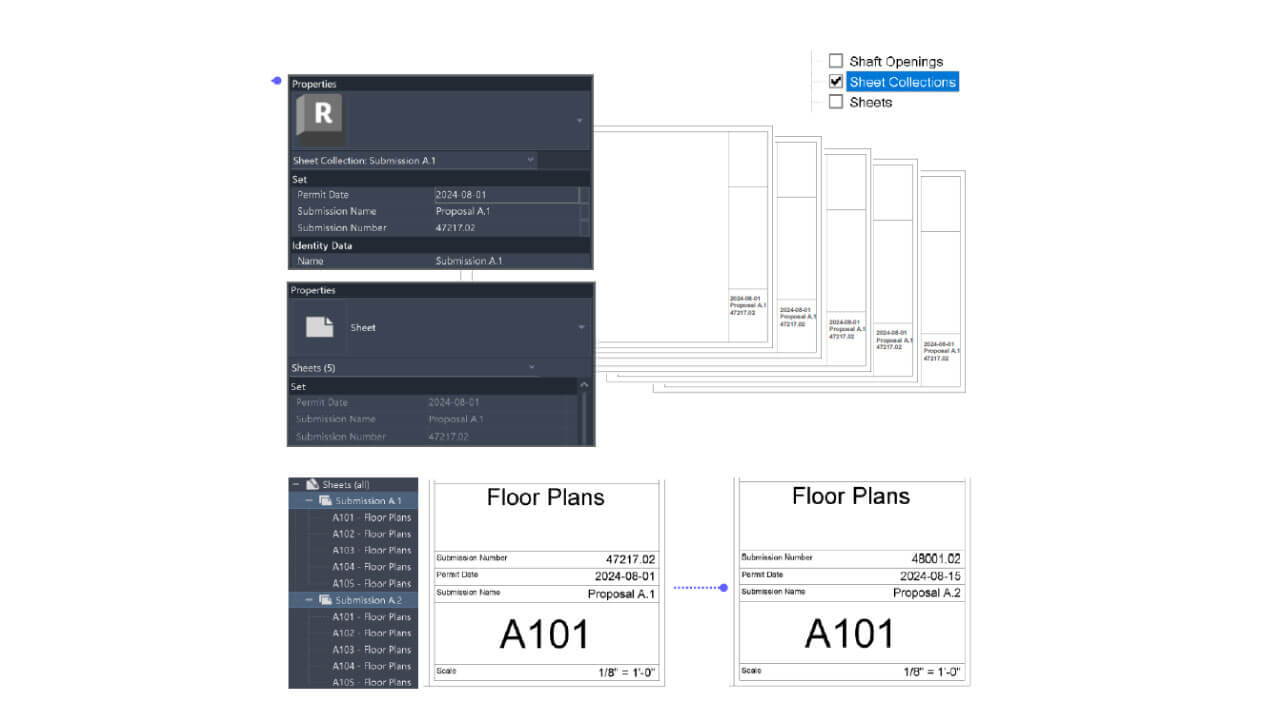 Autodesk Revit 2026 colecciones de hojas