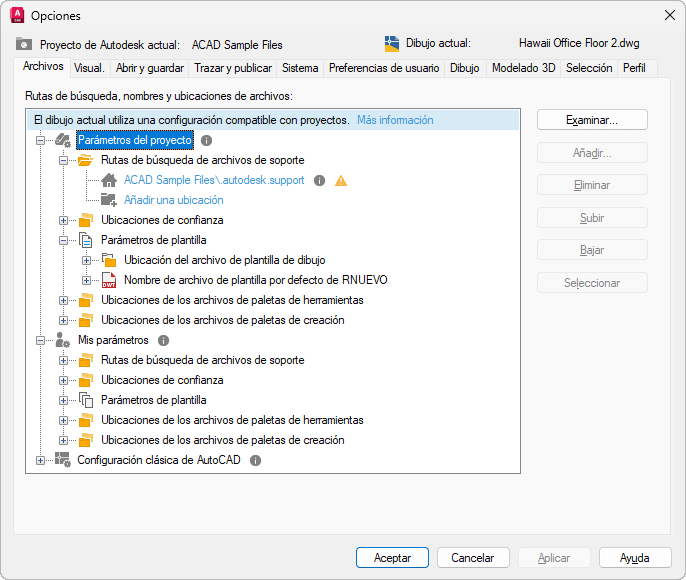 Novedades de AutoCAD 2026 archivos de soporte conectados