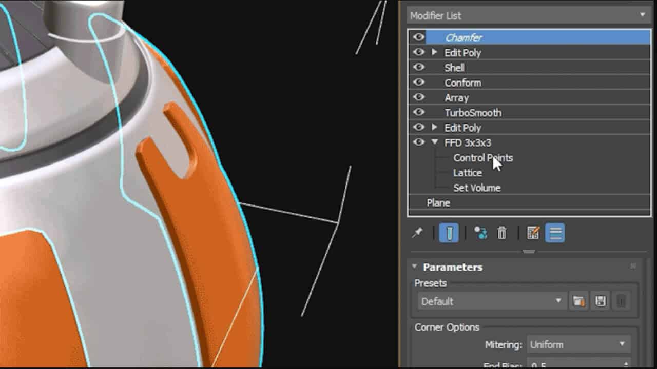Novedades de Autodesk 3ds Max 2026 posición de pila