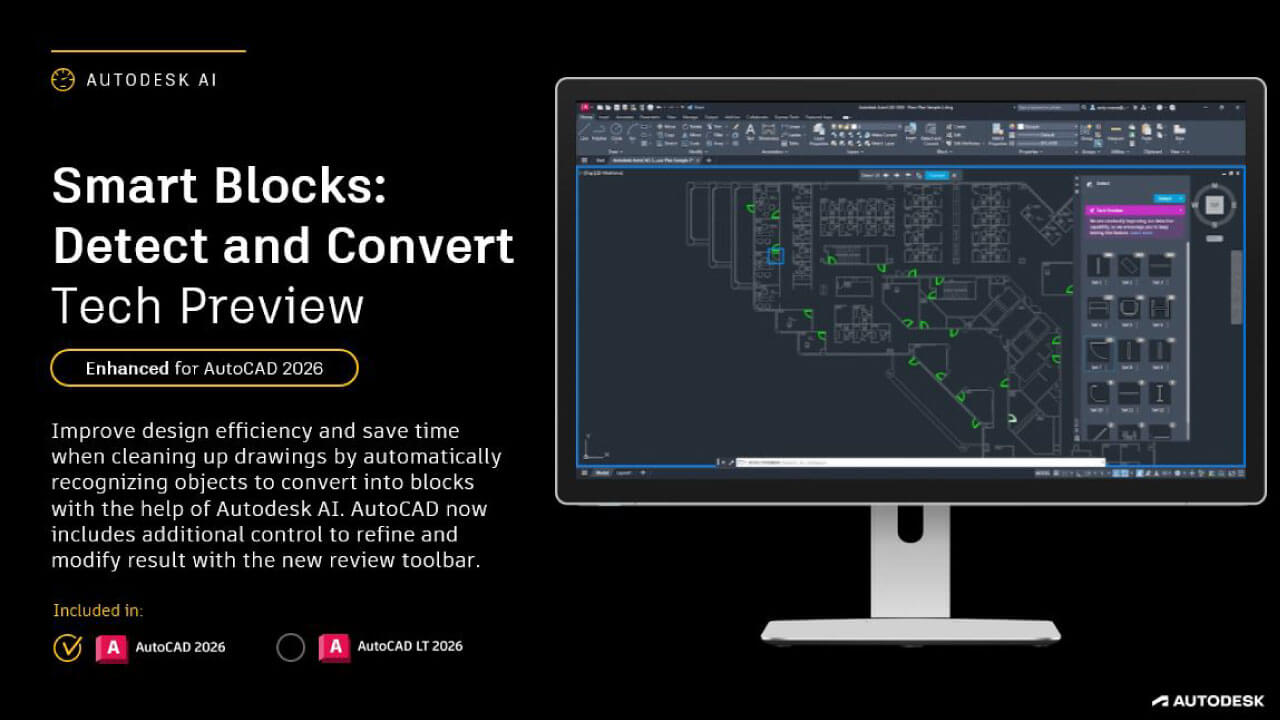 Autodesk AutoCAD 2026 Smart blocks