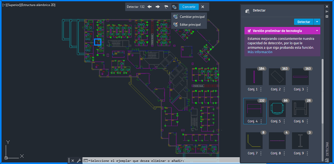 Novedades Autodesk AutoCAD 2026 detectar bloques