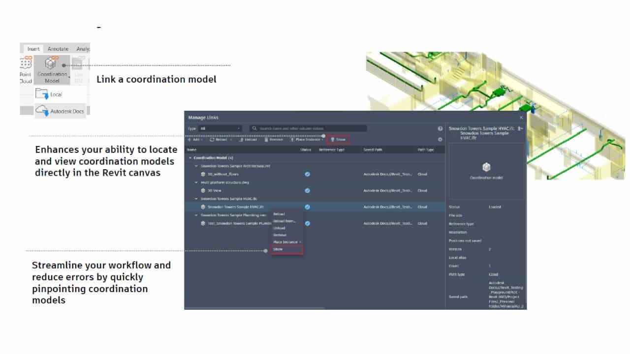 Novedades de Autodesk Revit 2026 modelos de coordinación