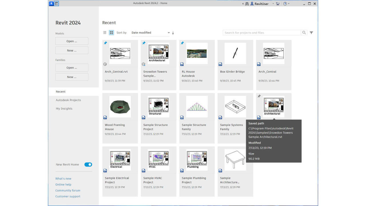 Novedades Autodesk Revit 2026 nuevo inicio Revit