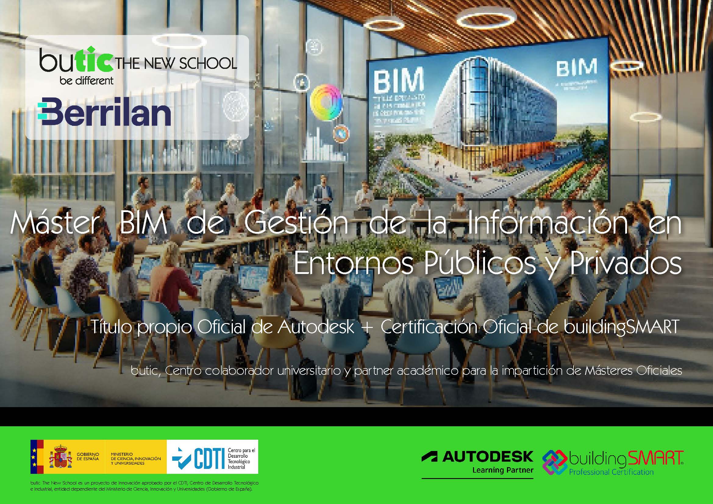 Máster BIM de Gestión de la Información en entornos Públicos y Privados