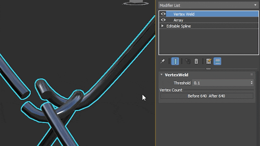 Novedades de Autodesk 3ds Max 2026 Vertex Weld