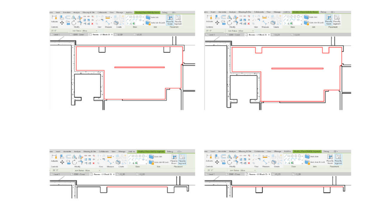 Novedades de Autodesk Revit 2026 creación de muros por segmentos