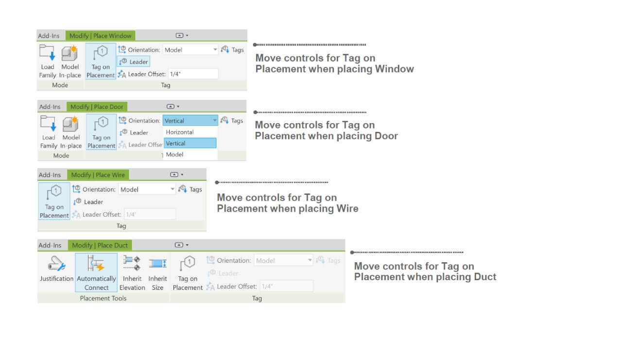 Novedades de Autodesk Revit 2026 etiqueta de colocación