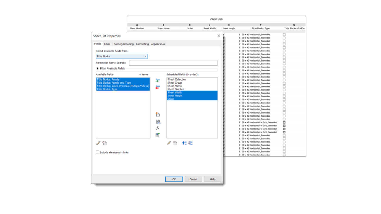 Novedades de Autodesk Revit 2026 mejora de tablas de planificación