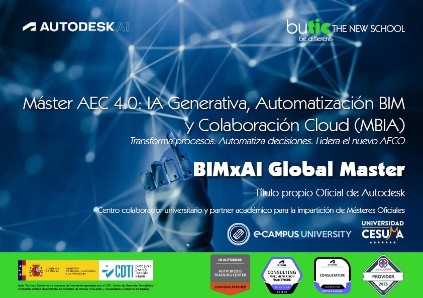 Máster AEC 4.0: IA Generativa, Automatización BIM y Colaboración Cloud 