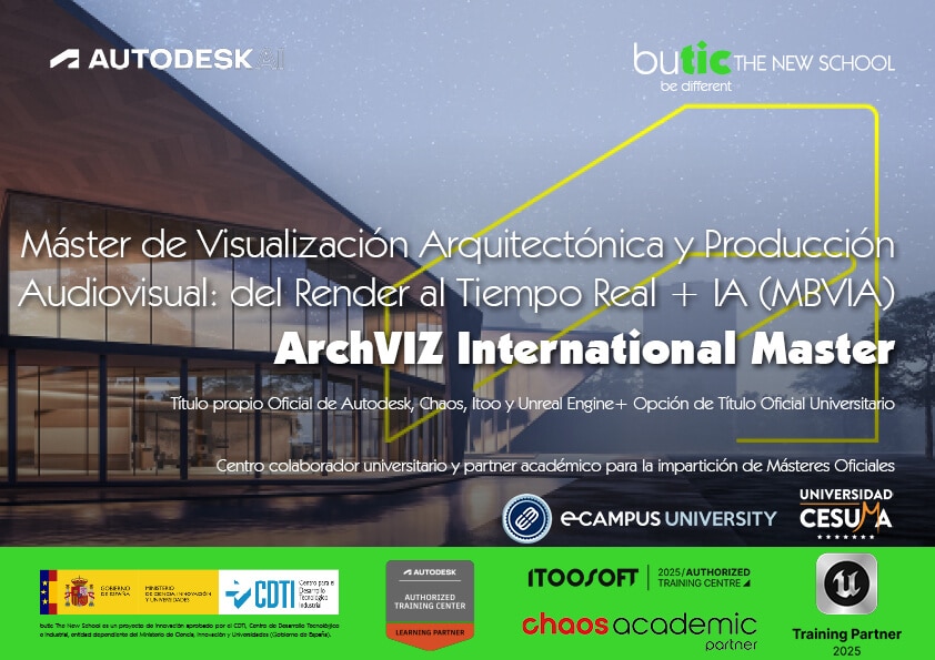 Máster de Visualización Arquitectónica y Producción Audiovisual: del Render al Tiempo Real + IA 