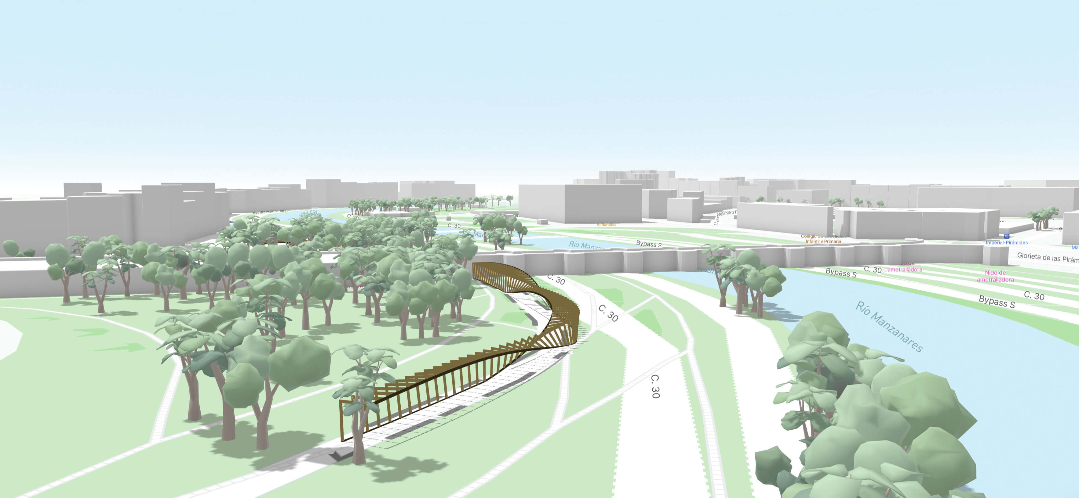 prediseño del puente de Toledo