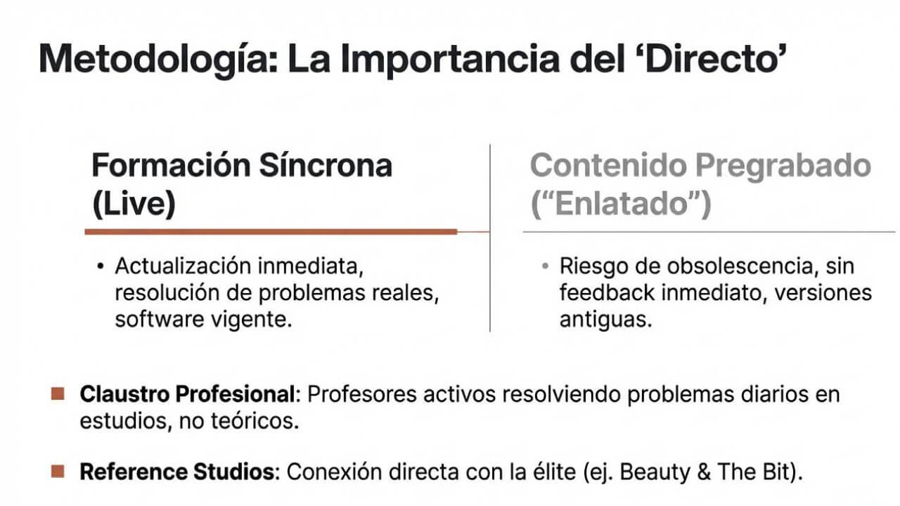 metodología del Máster de Visualización Arquitectónica