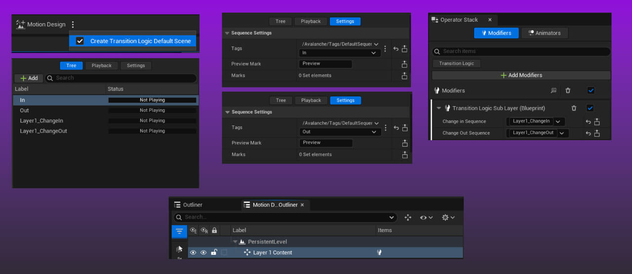 Calidad en la lógica de transición Unreal Engine 5.7
