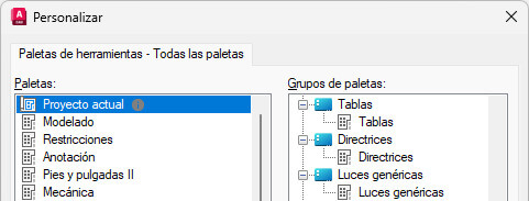 paletas de herramientas AutoCAD 2027 paletas de herramientas AutoCAD 2027
