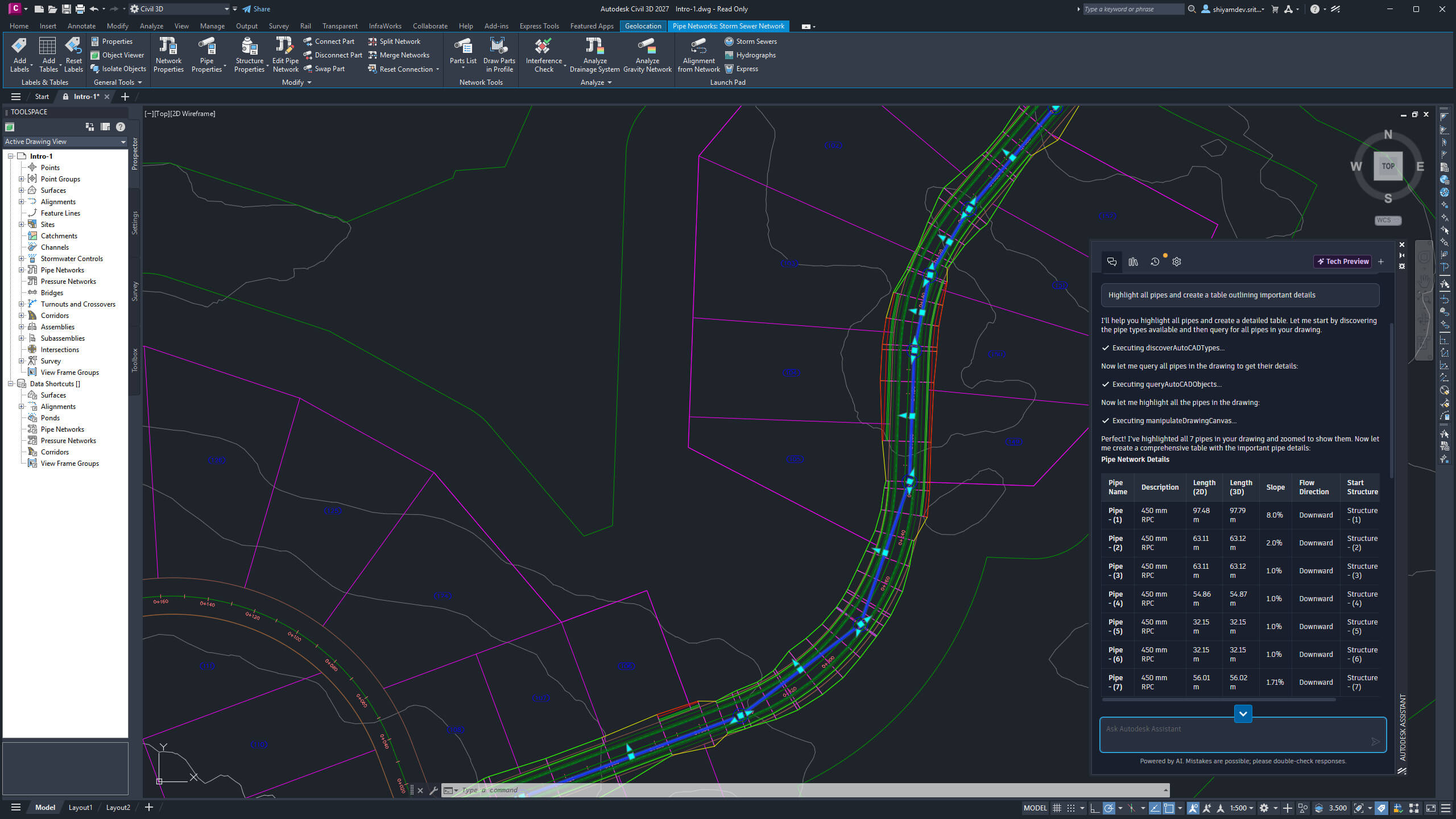 Autodesk Assistant Tech Preview Civil 3D 2027 Autodesk Assistant Tech Preview Civil 3D 2027