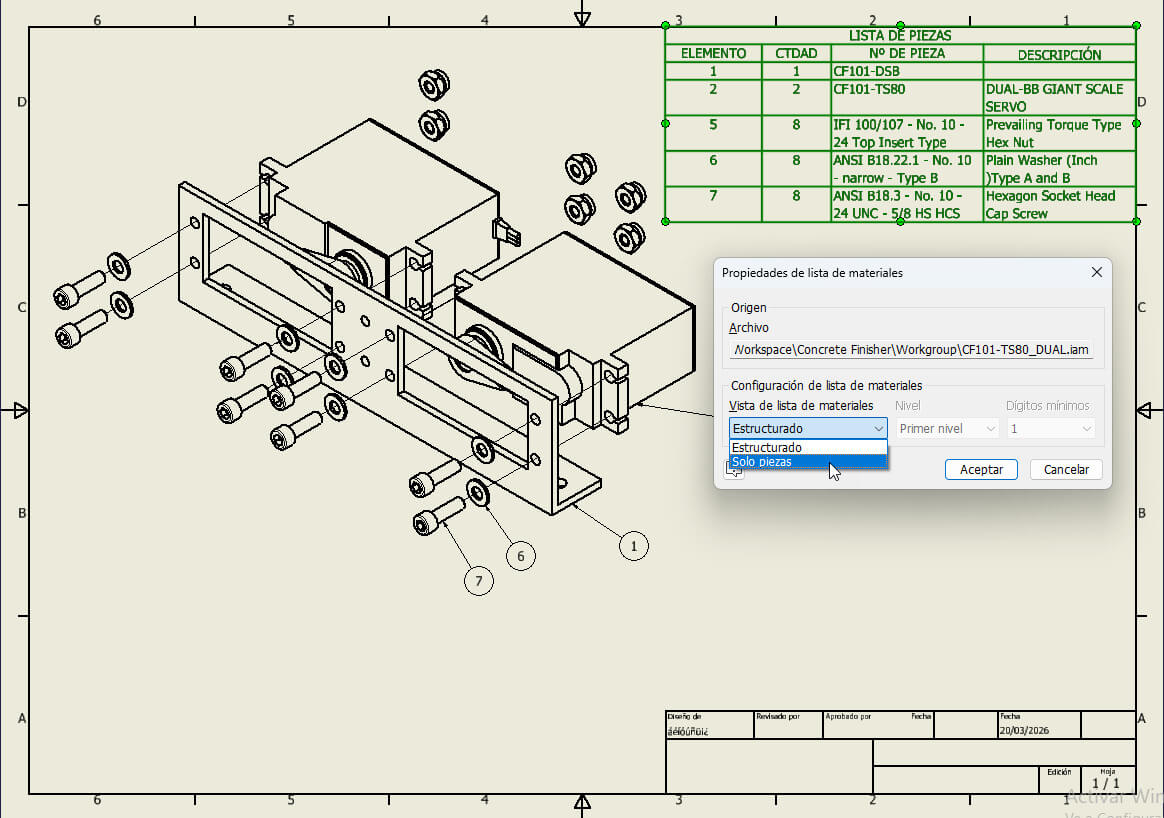 mejoras vistas de dibujo Autodesk Inventor 2027