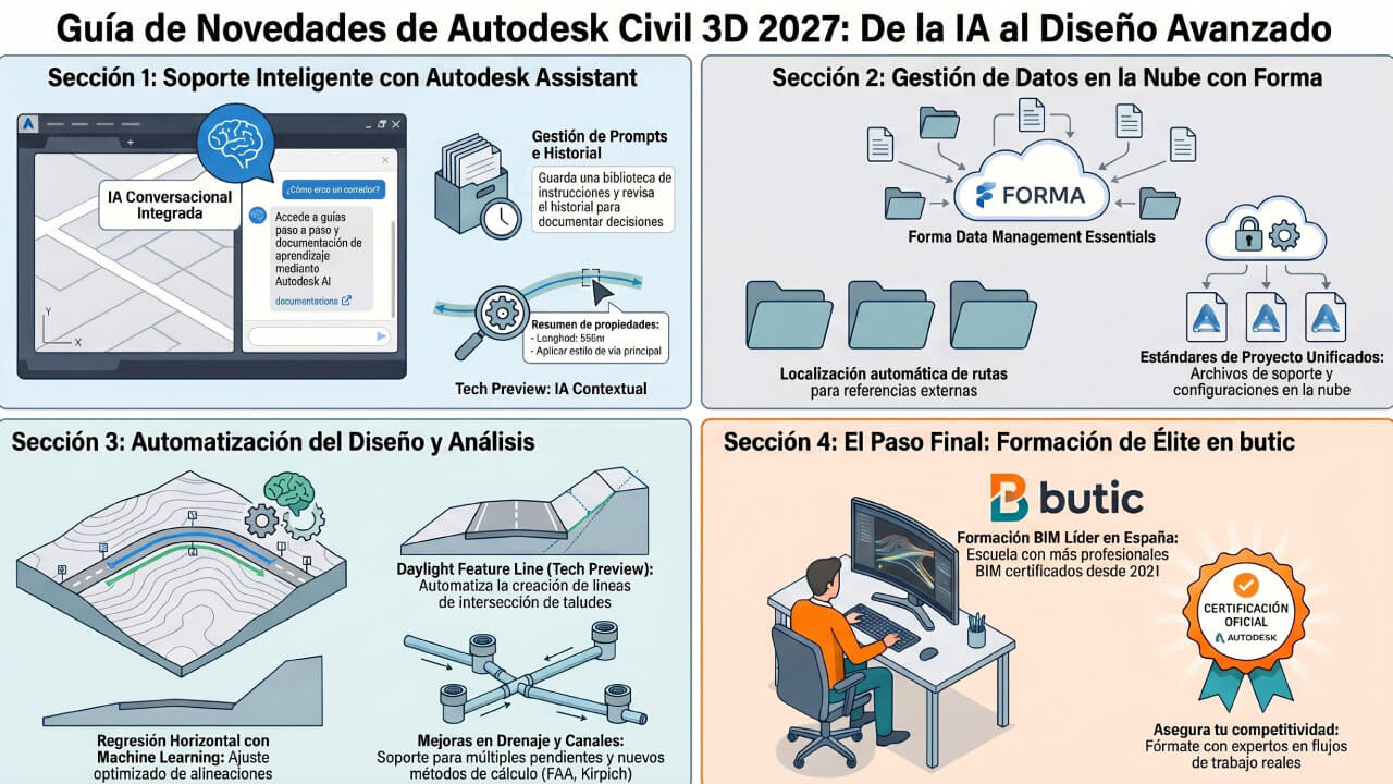 Civil 3D 2027 infografía Civil 3D 2027 infografía