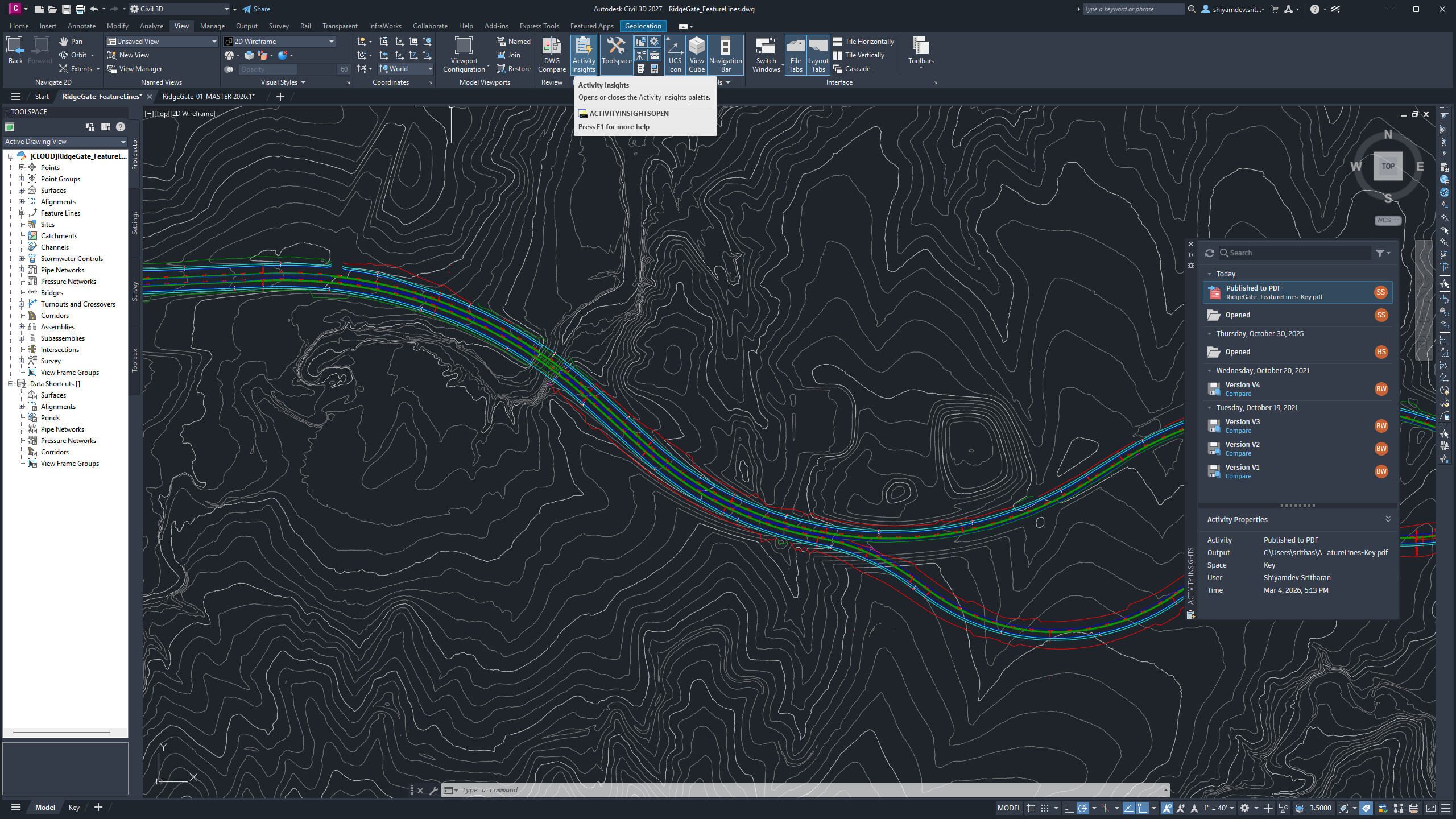 Connected Design Activity Insights Civil 3D 2027 Connected Design Activity Insights Civil 3D 2027