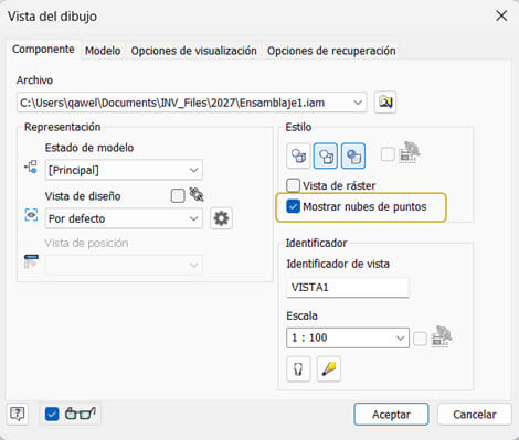 mejoras vistas de dibujo Autodesk Inventor 2027