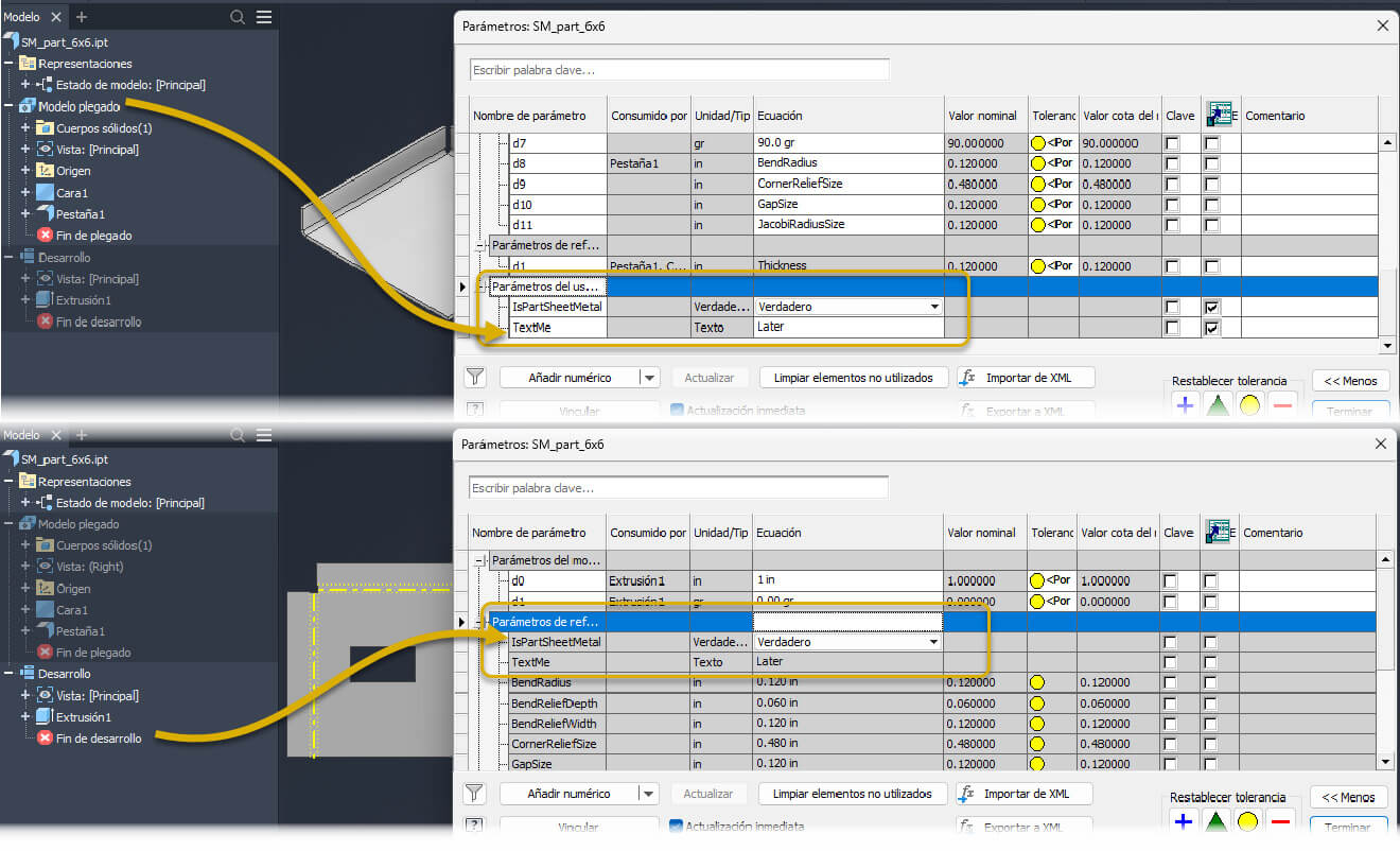 mejoras en la chapa Autodesk Inventor 2027
