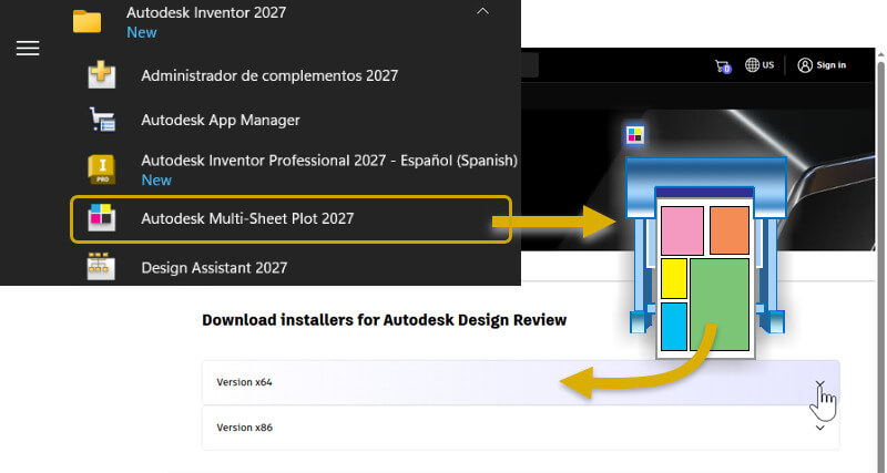 multi sheet plot Autodesk Inventor 2027