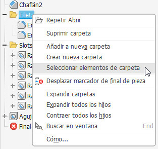 navegador de piezas Autodesk Inventor 2027