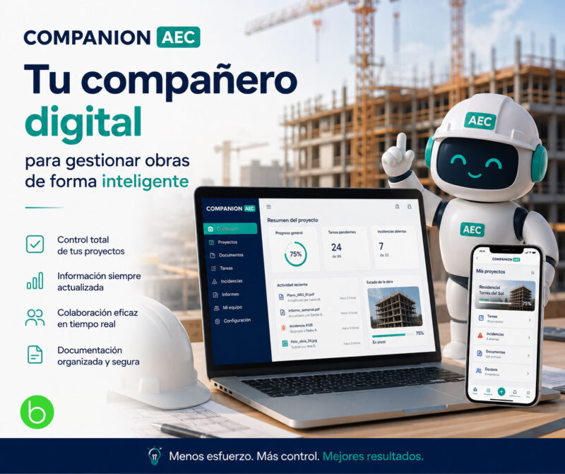 Companion AEC: tu compañero digital para gestionar obras de forma inteligente