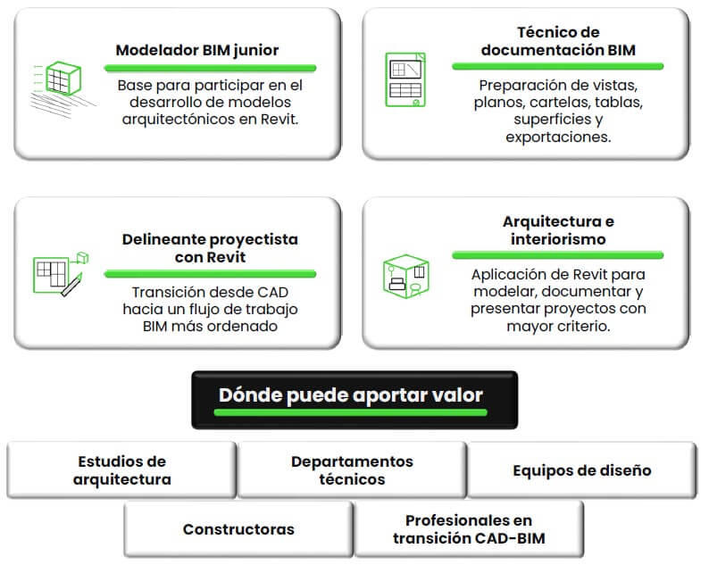 a quién está dirigido el Curso de Revit