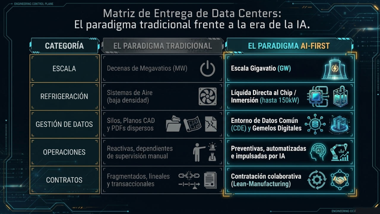 matriz entrega Data Center