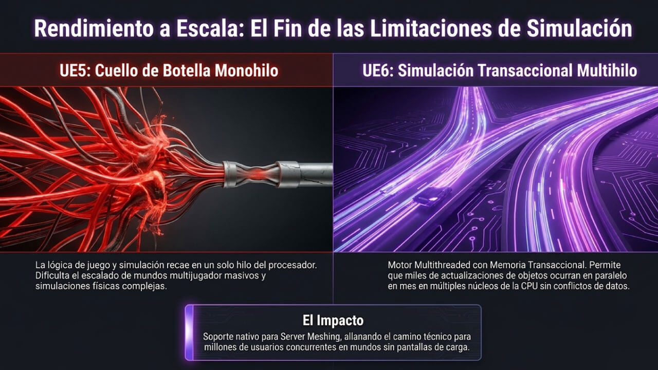 rendimiento a escala Unreal Engine 6